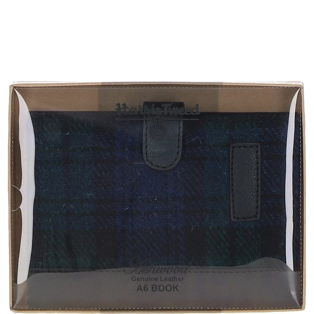 Leather & Harris Tweed A6 Notebook Black/Watch: TW-18-03-BW - Image 4