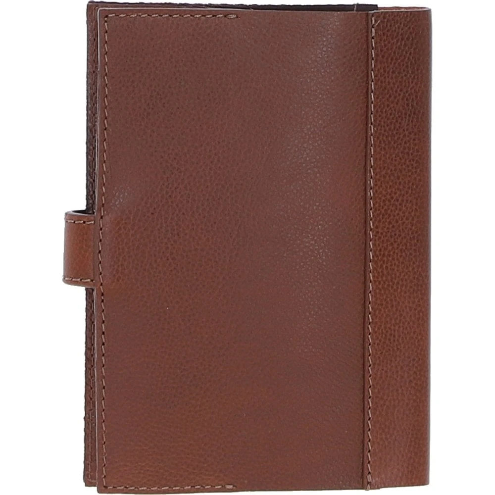 Leather & Harris Tweed A6 Notebook Tan/Green/Red: TW-18-08-TR - Image 2