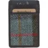 Leather & Harris Tweed Card Holder Brown/Mcload: TW-15-01-BM