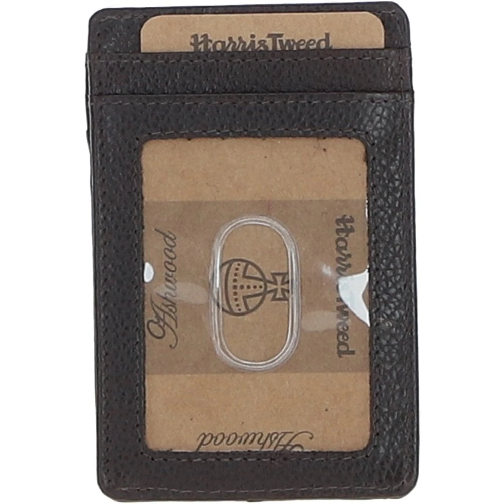 Leather & Harris Tweed Card Holder Brown/Mcload: TW-15-01-BM - Image 2