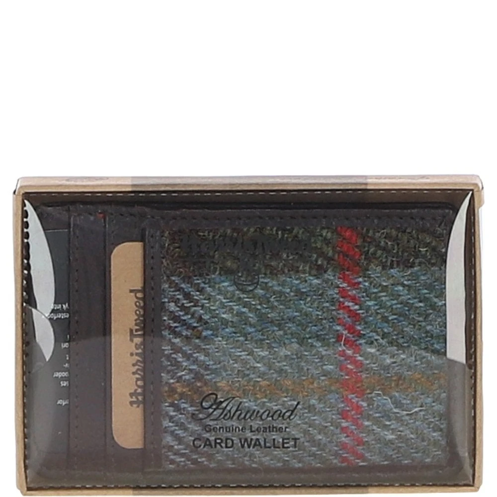 Leather & Harris Tweed Card Holder Brown/Mcload: TW-15-01-BM - Image 3