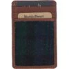 Leather & Harris Tweed Card Holder Tan/Watch: TW-15-04-TW