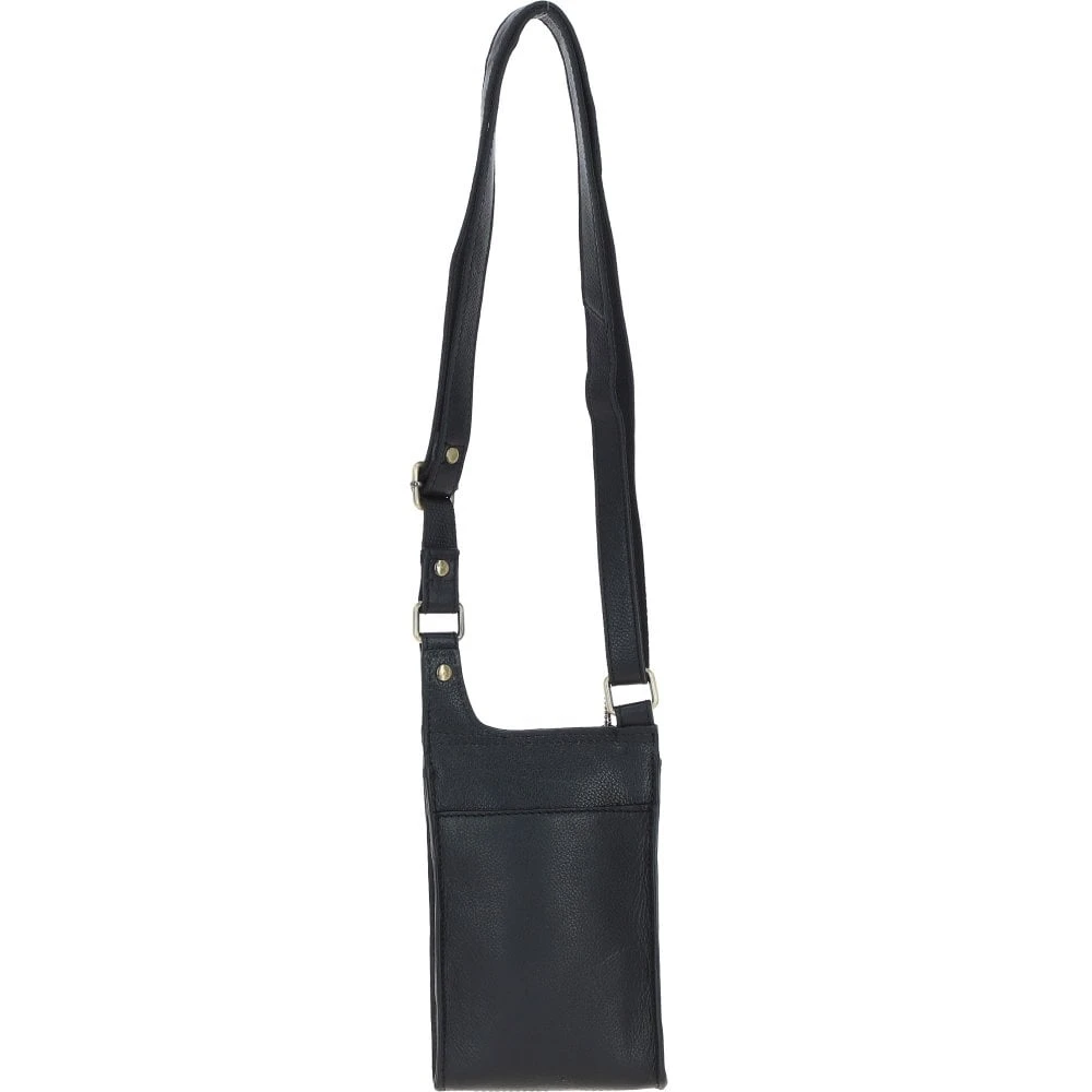 Leather & Harris Tweed Elegance Crossbody Bag Black/Watch: TW-20-03-BW - Image 3