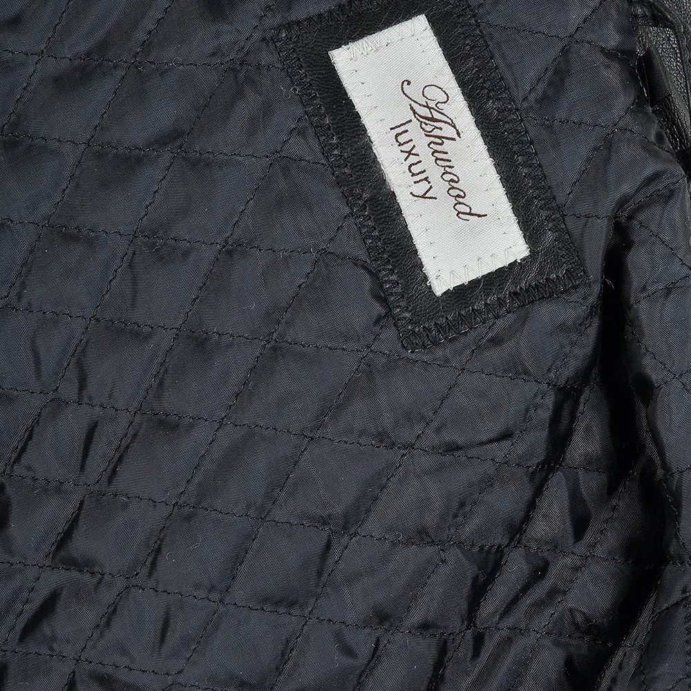 Leather Hooded Coat Black/ddy : Harriet - Image 6