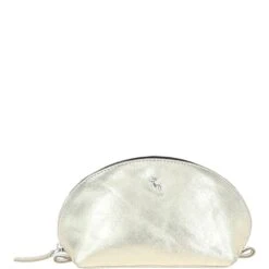 Leather Make-Up Bag Gold : PHILIPPA