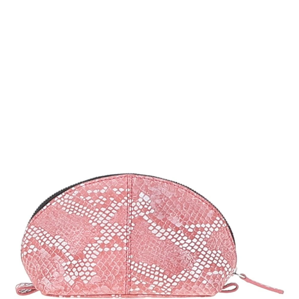 Leather Make-Up Bag Pink : PHILIPPA - Image 3
