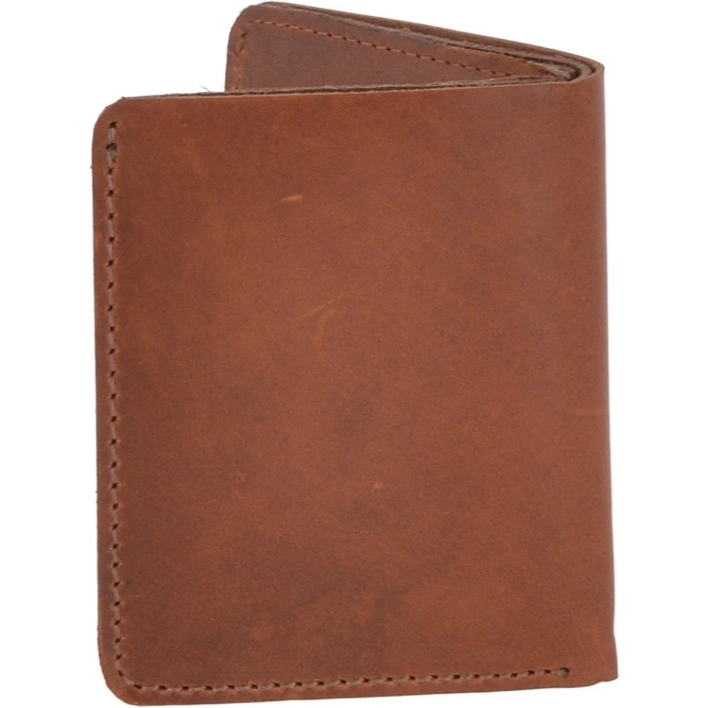 Leather Oily Hunter 6 Card Wallet Chestnut : 1886 - Image 3