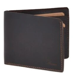 Leather Oily Hunter Wallet Brown : 1881