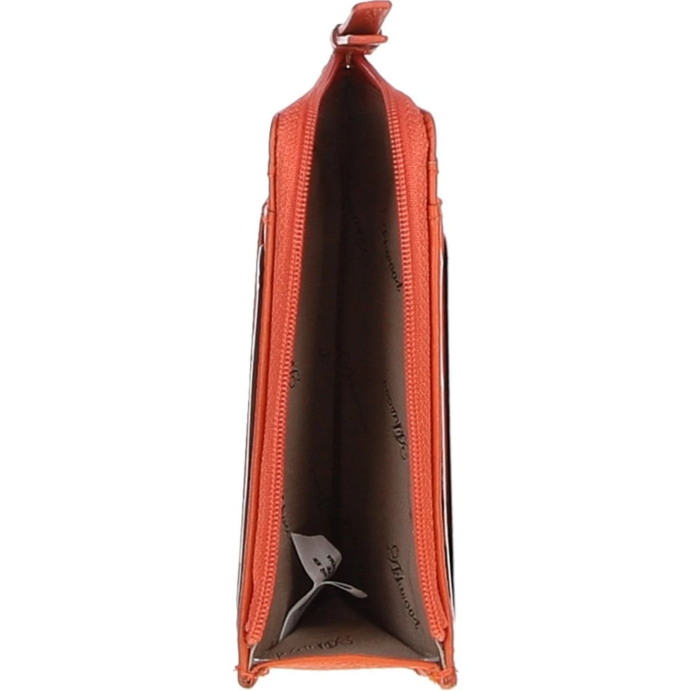 Leather RFID Protected Purse With Zip Pocket Mandarin: 31800 - Image 4