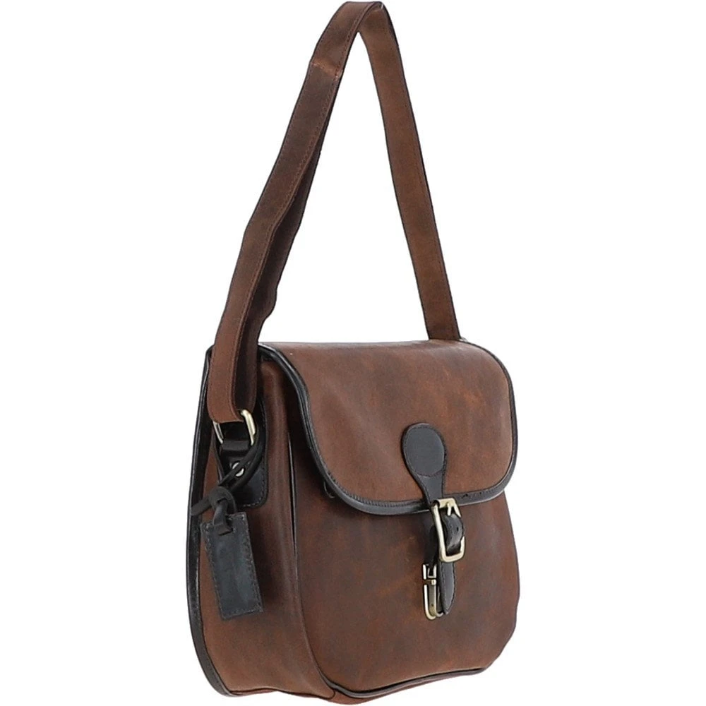Leather Saddle Bag Oily Brown: Jackson - Image 4