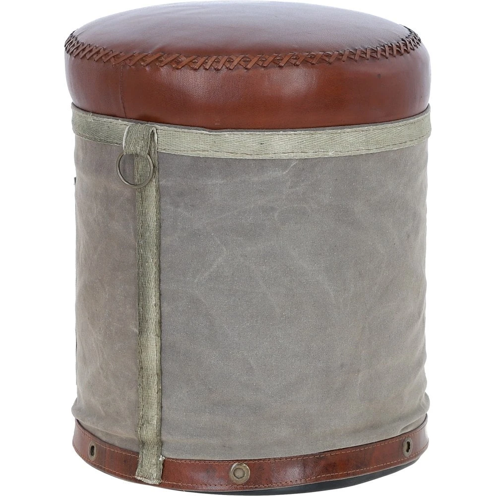 Leather Saint-Emilion Stool Multi: KI-006 - Image 3