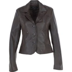 Leather Short Blazer Jacket Navada : Awl 1676