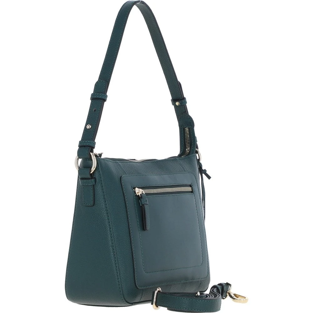 Leather Shoulder Bag Green: Z-72 - Image 4