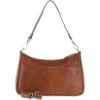 Leather Shoulder Bag Honey: T-84