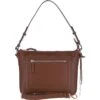 Leather Shoulder Bag Tan: Z-72