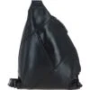 Leather Spacious Unisex Sling Bag Black: P-67