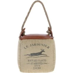 Leather Stag Door Stopper Brown: KI-024