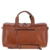 Leather Travel Weekend Duffle Bag Tan: P-68