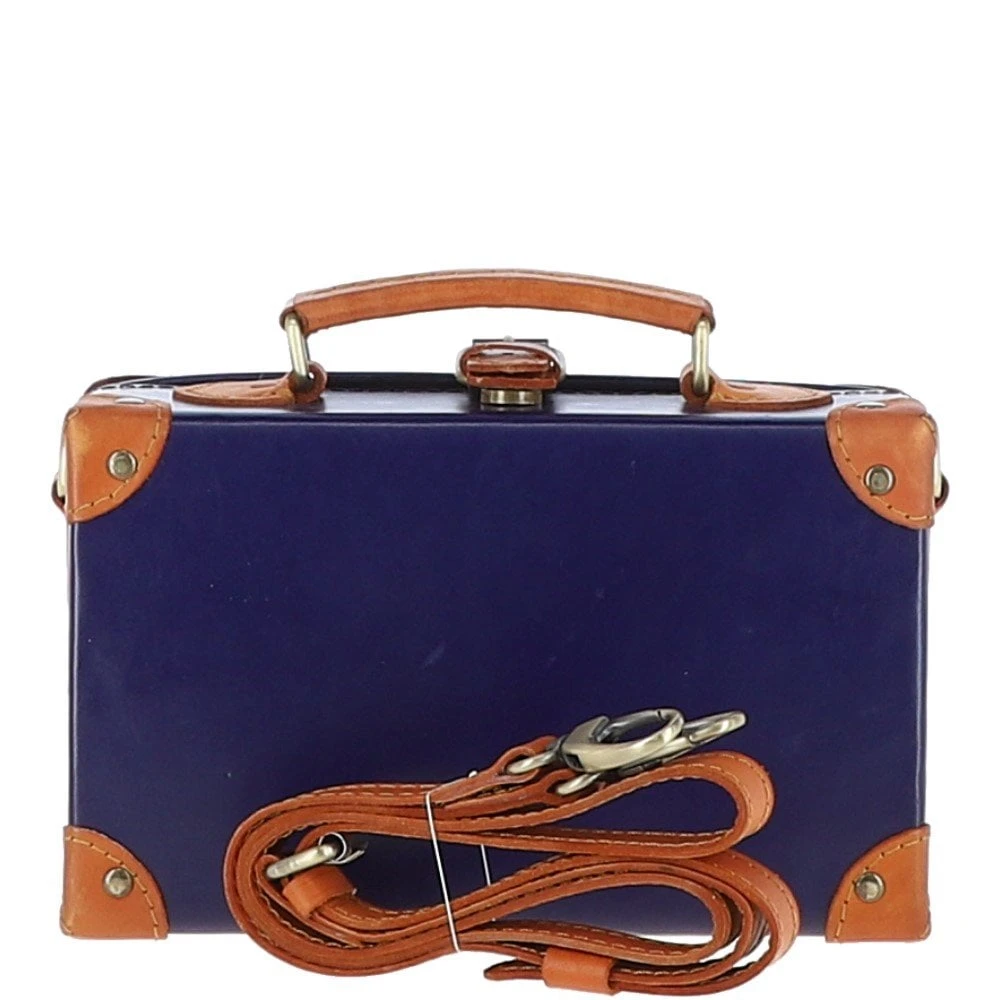 Leather Trinket Box Navy: VIN-11