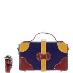 Leather Trinket Box Navy: VIN-7