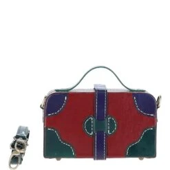 Leather Trinket Box Red: VIN-7