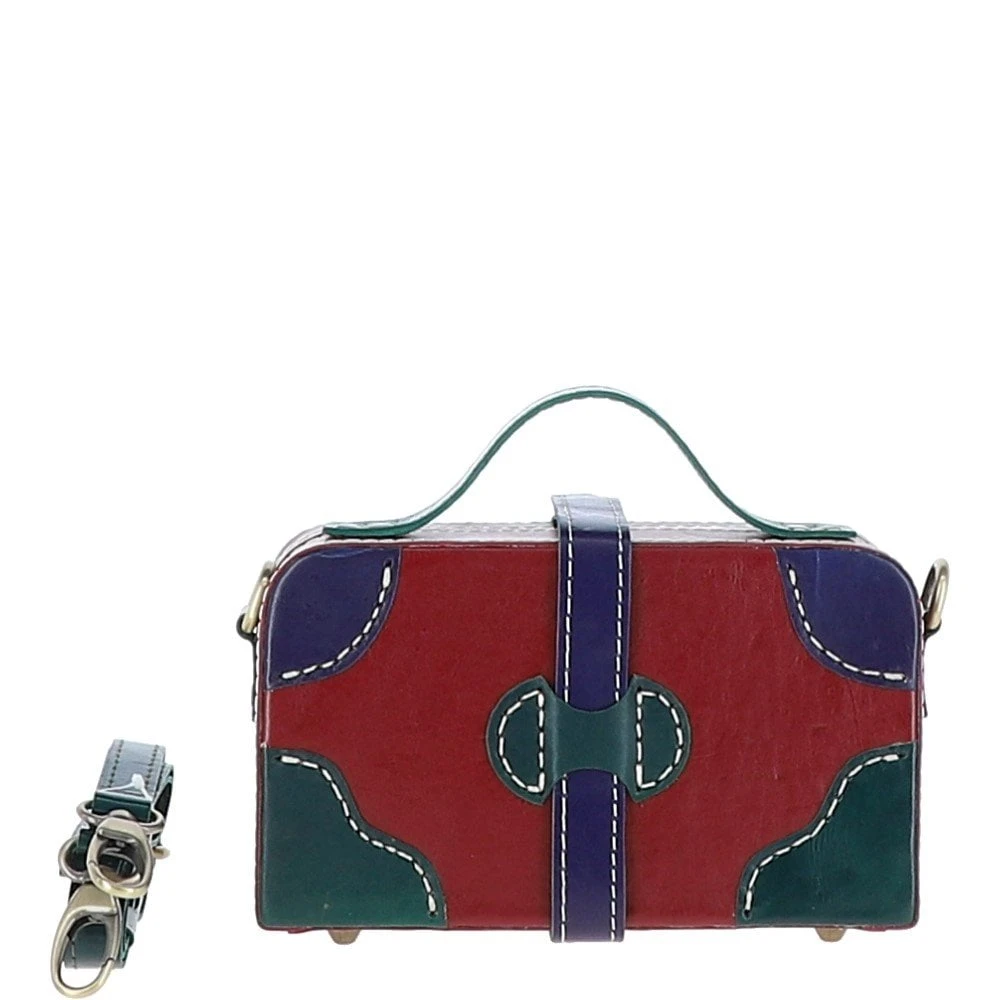 Leather Trinket Box Red: VIN-7