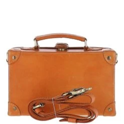 Leather Trinket Box Tan: VIN-11