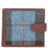 ​ Leather X Harris Tweed Bi-Fold Wallet Tan/Mix: TW-80-21-TM