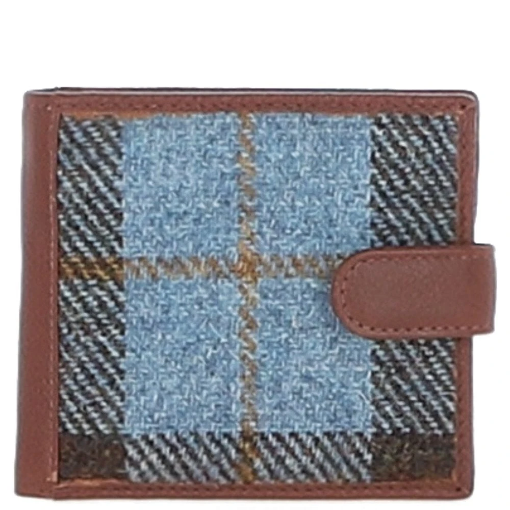  Leather X Harris Tweed Bi-Fold Wallet Tan/Mix: TW-80-21-TM