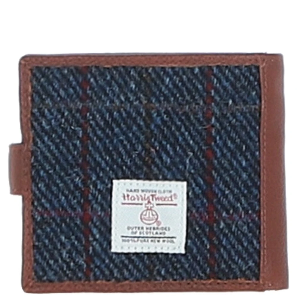  Leather X Harris Tweed Bi-Fold Wallet Tan/Mix: TW-80-21-TM - Image 3