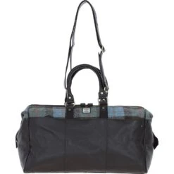 Leather X Harris Tweed Doctor Holdall Brown/Mcload: TW-42-01-BM