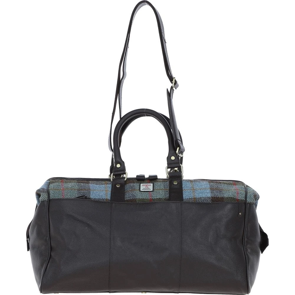 Leather X Harris Tweed Doctor Holdall Brown/Mcload: TW-42-01-BM