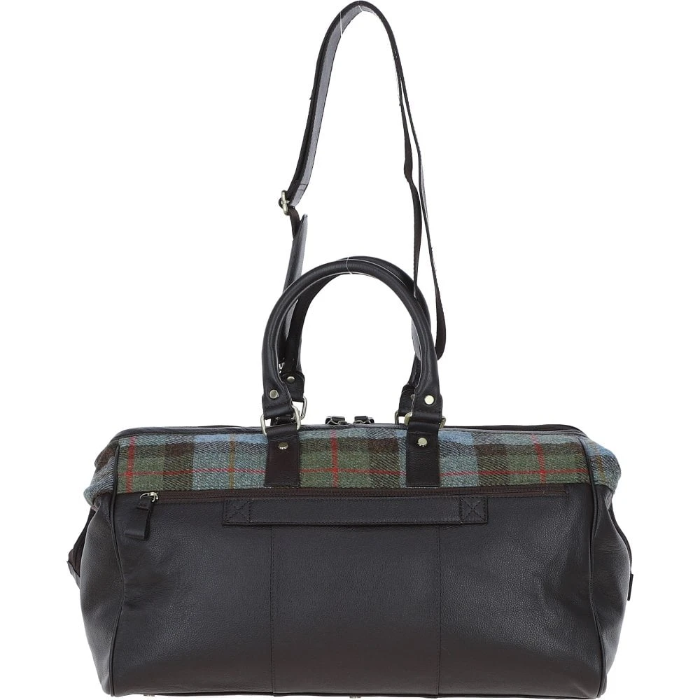 Leather X Harris Tweed Doctor Holdall Brown/Mcload: TW-42-01-BM - Image 3
