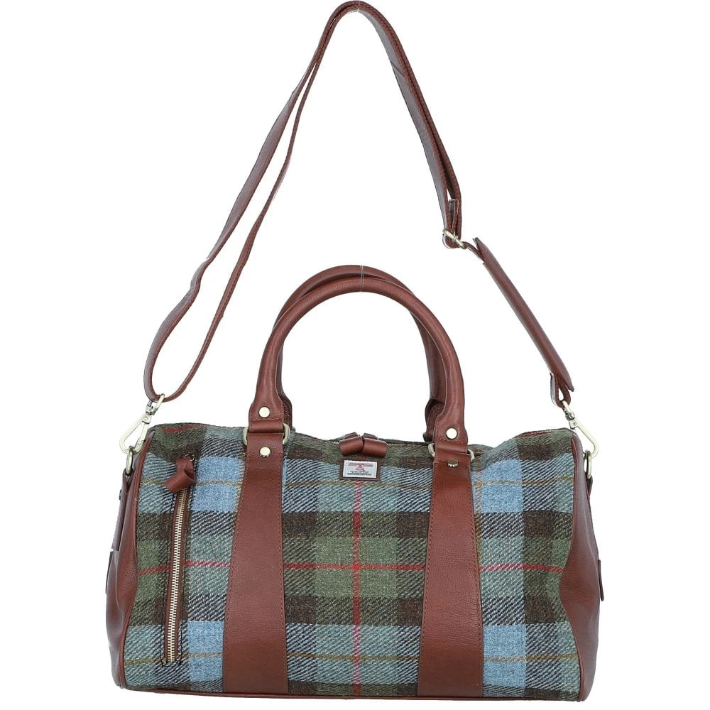Leather X Harris Tweed Doctor Holdall Tan/Mcload: TW-46-02-TM