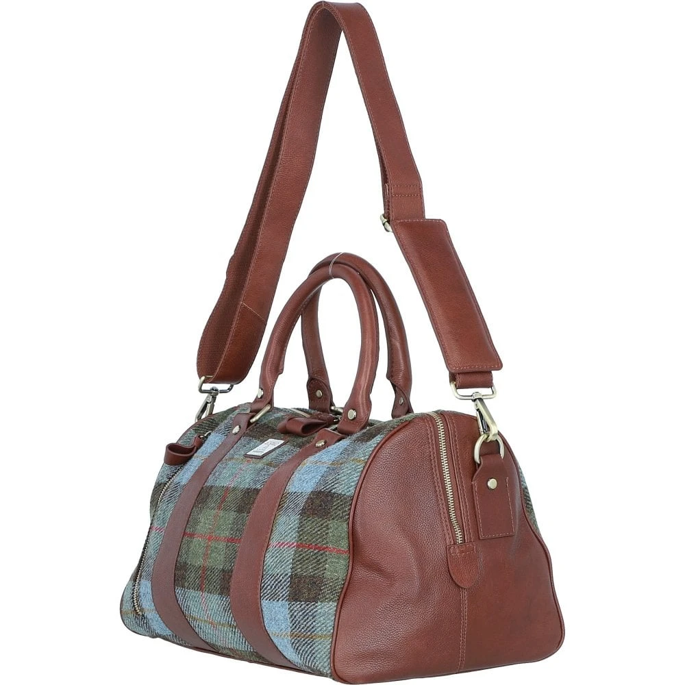 Leather X Harris Tweed Doctor Holdall Tan/Mcload: TW-46-02-TM - Image 2