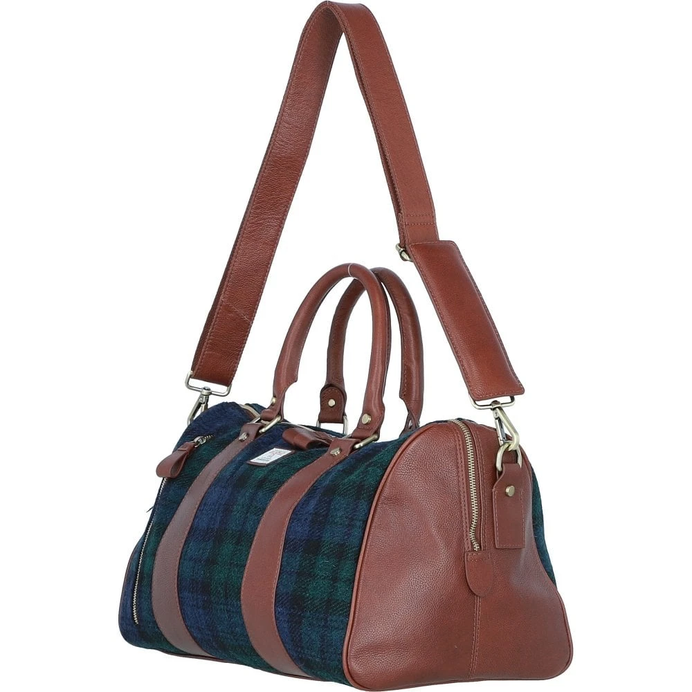 Leather X Harris Tweed Doctor Holdall Tan/Watch: TW-46-04-TW - Image 2