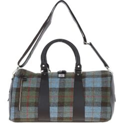 Leather X Harris Tweed Large Holdall Brown/Mcload: TW-47-01-BM