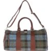 Leather X Harris Tweed Large Holdall Tan/Mcload: TW-47-02-TM
