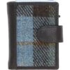 Leather X Harris Tweed RFID Secure Wallet Brown/Mcload: TW-16-01-BM