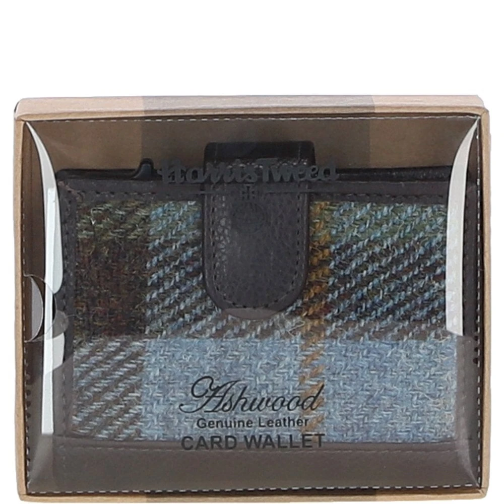 Leather X Harris Tweed RFID Secure Wallet Brown/Mcload: TW-16-01-BM - Image 5