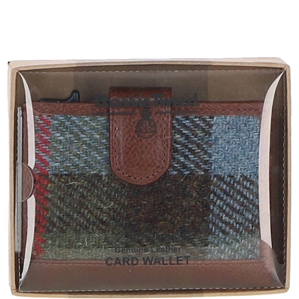 Leather X Harris Tweed RFID Secure Wallet Tan/Mcload: TW-16-02-TM - Image 5
