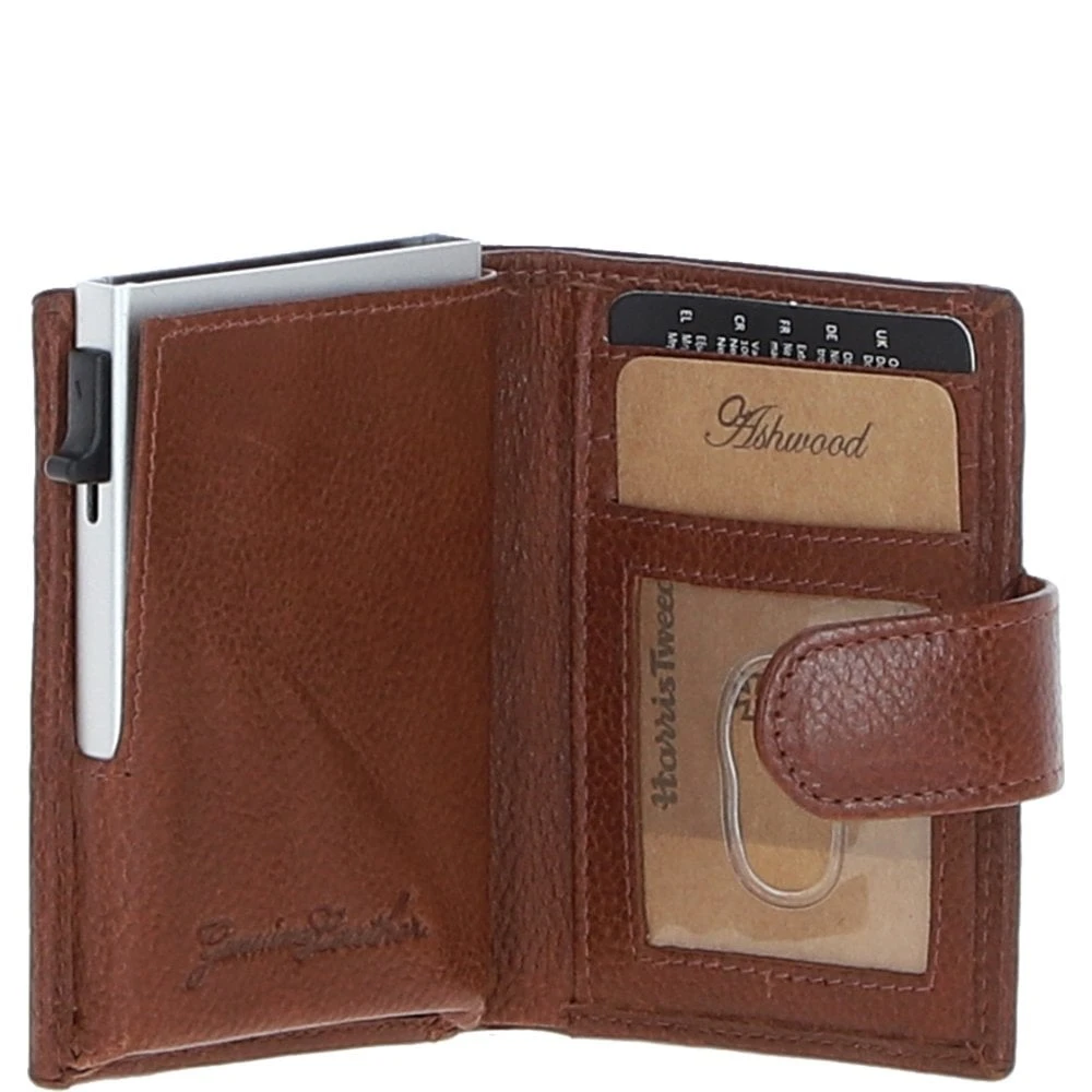 Leather X Harris Tweed RFID Secure Wallet Tan/Watch: TW-16-04-TW - Image 2