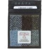 Leather X Harris Tweed Stylish Flat Card Holder Brown/Mcload: TW-52-01-BM