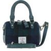 Leather X Harris Tweed X-Small Barrel Bag Green/Watch: TW-60-18-GW