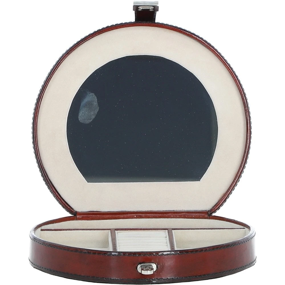 Leather's Luxury Jewellery Box Small Chestnut: LF-163 - Image 2