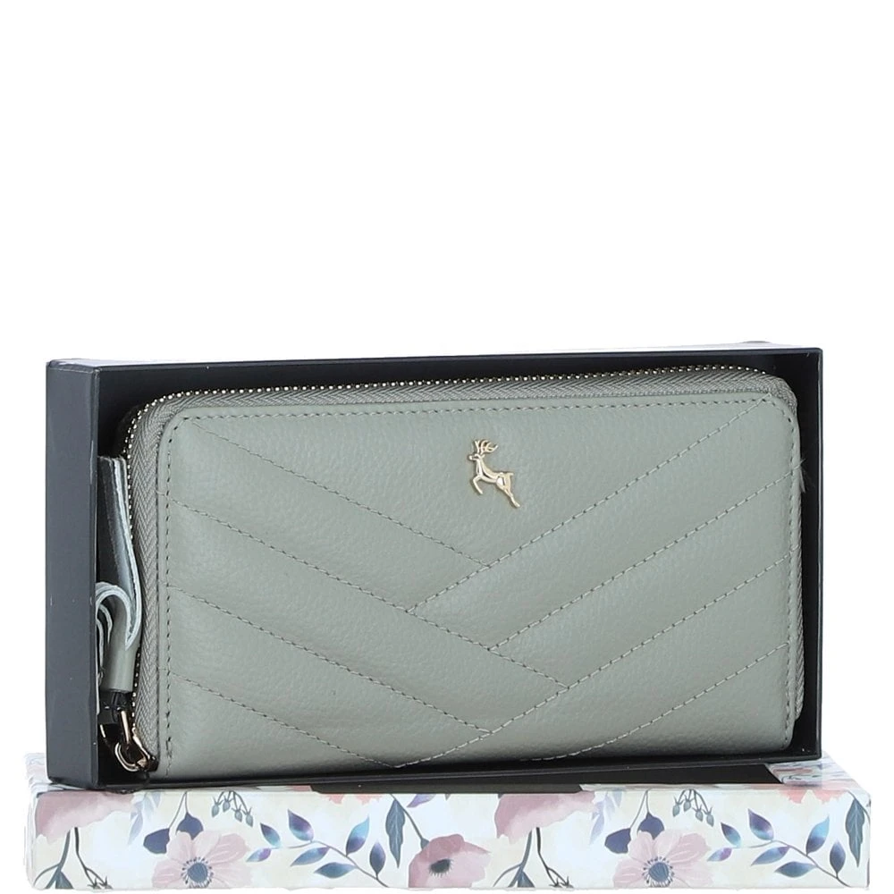 Luxury Leather RFID-Protected Purse Sage: 32049 - Image 2