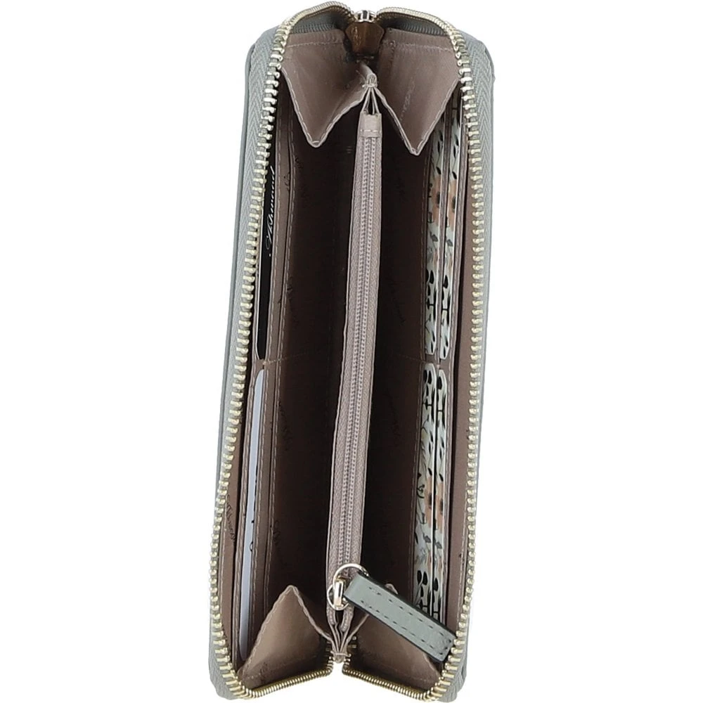 Luxury Leather RFID-Protected Purse Sage: 32049 - Image 3