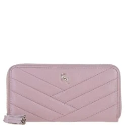 Luxury Leather RFID-Protected Purse Wood Rose: 32049