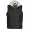 Men's Leather Waistcoat Brown: SIGMA