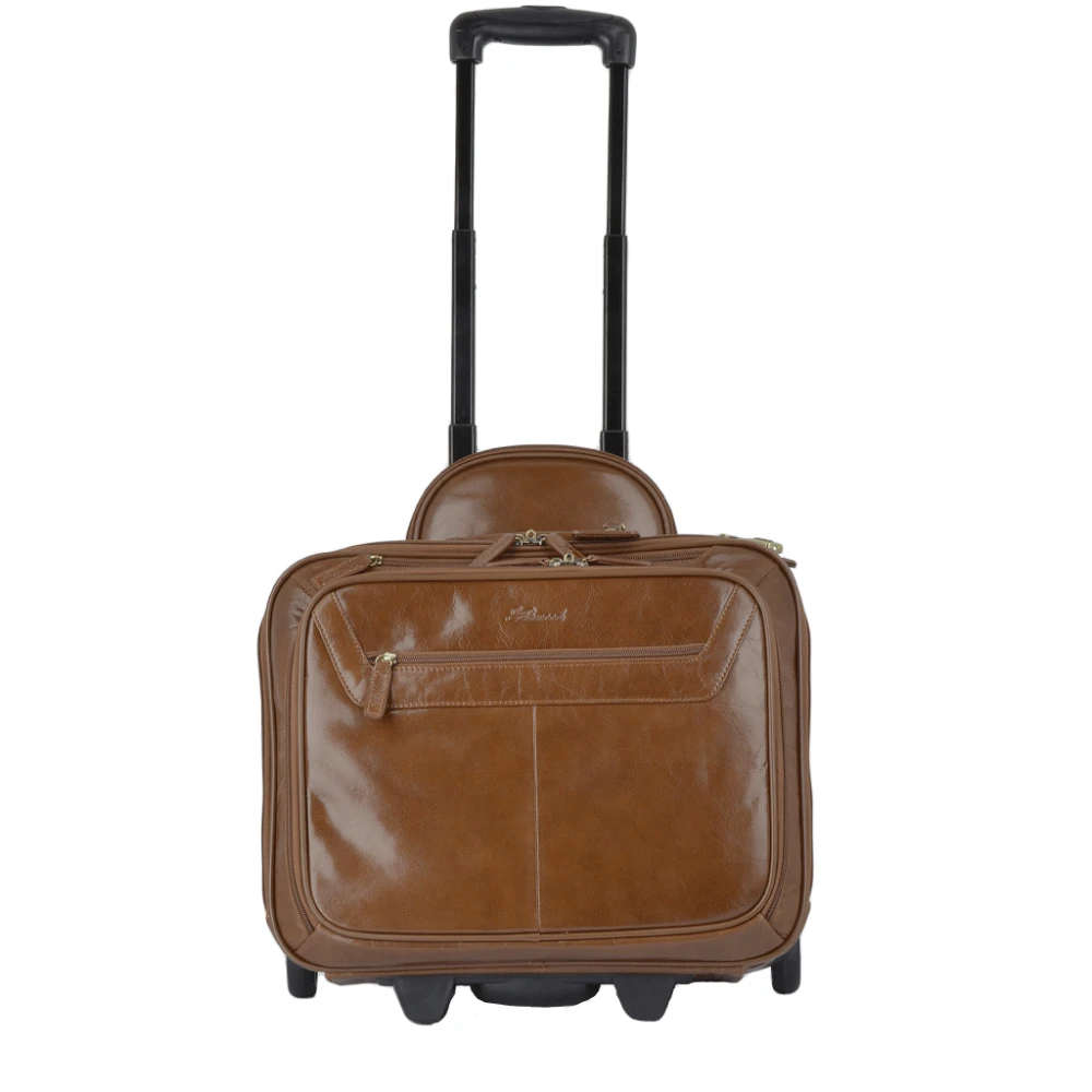 Quad Section Business Weekend Trolley Chestnut : 89151